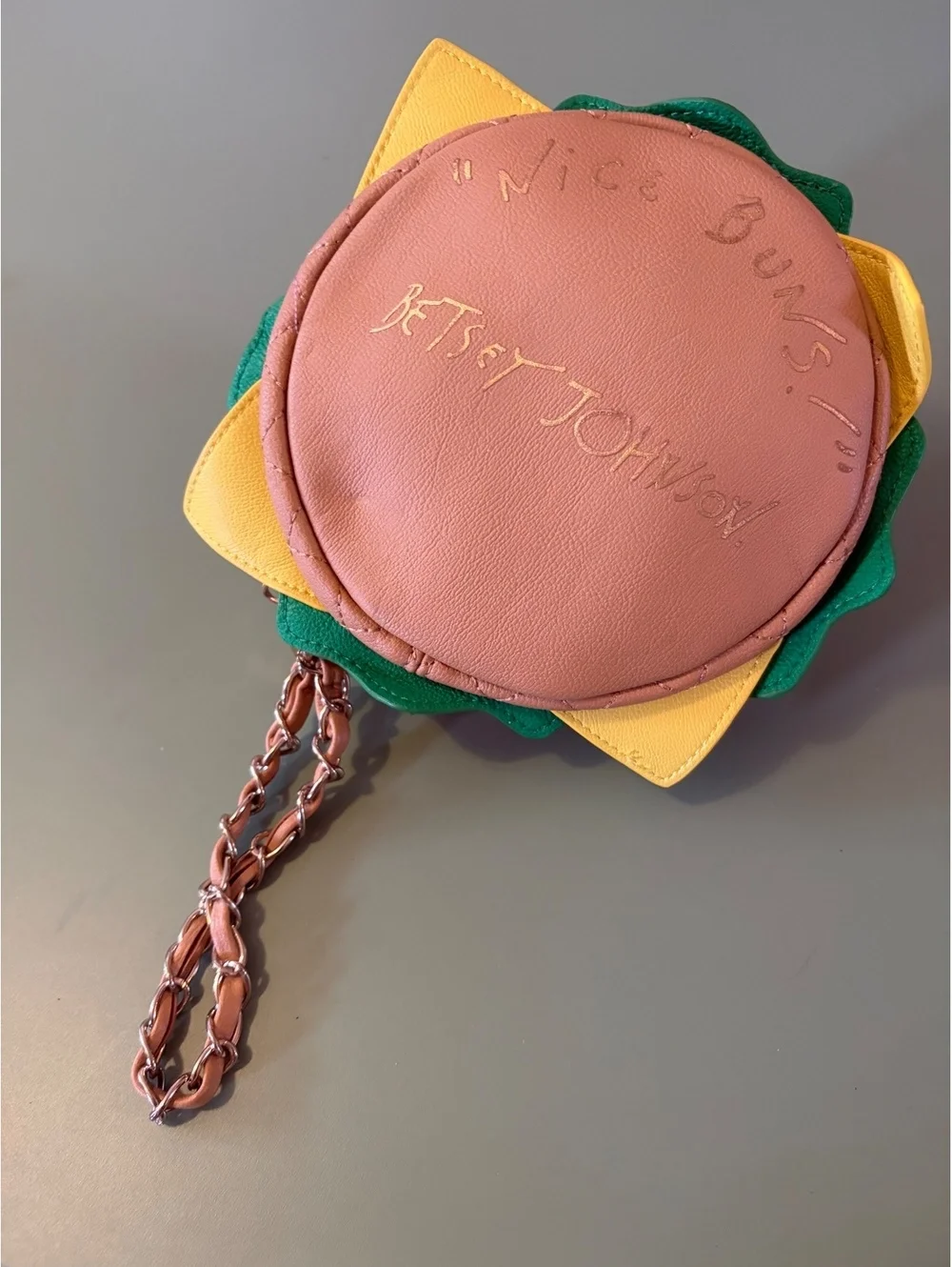 Betsey Johnson Novelty Hamburger Wristlet Purse